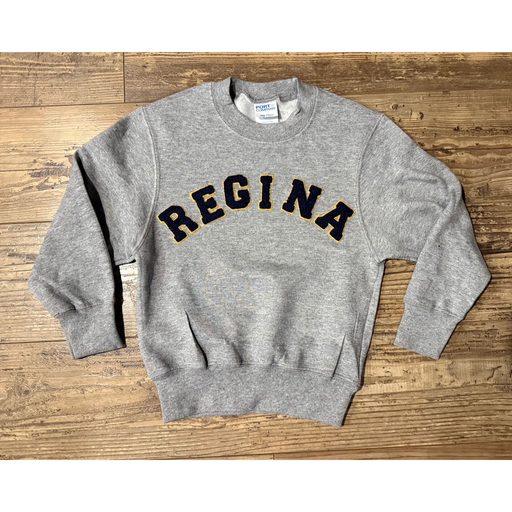 Grey Letterman Sweatshirt--Youth