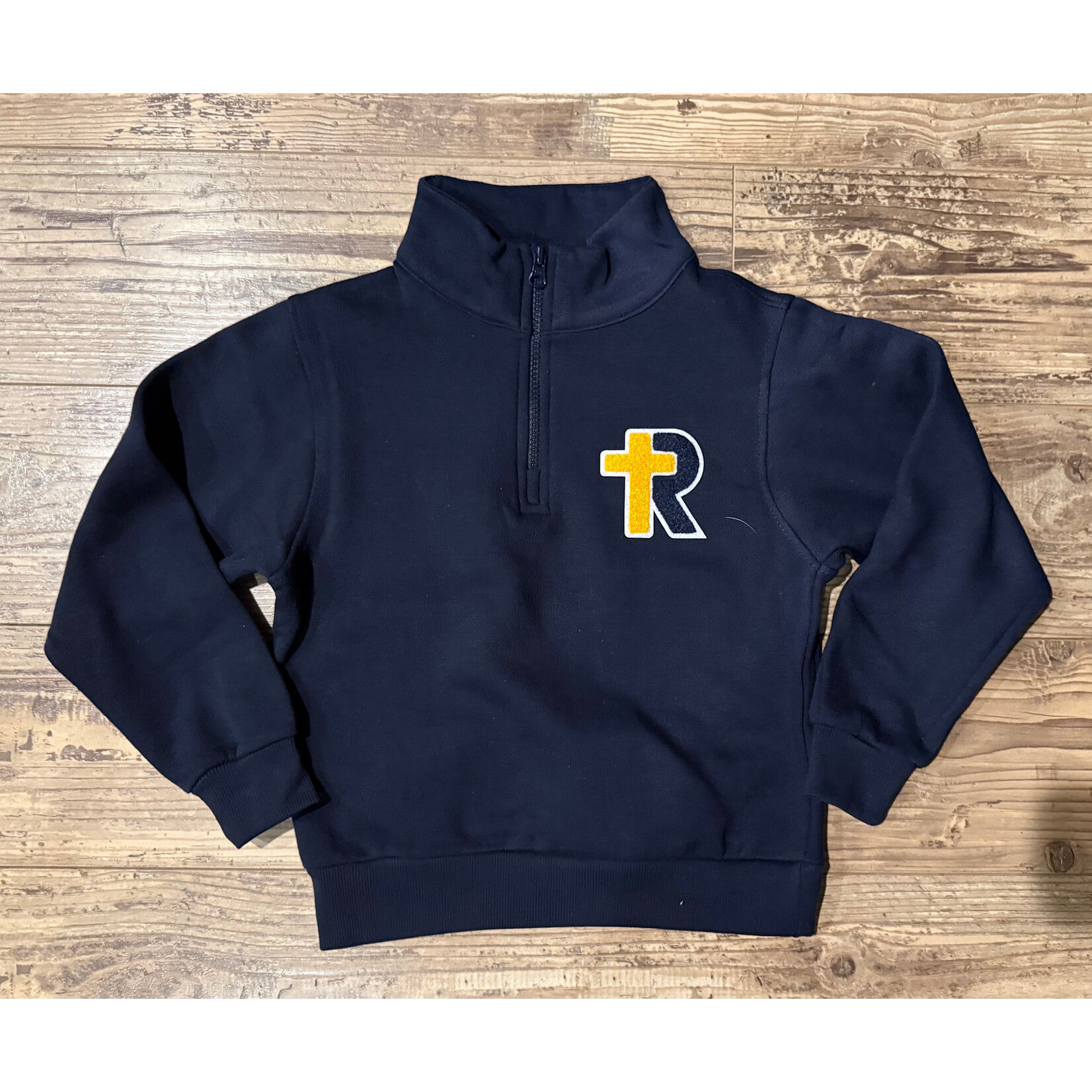 YOUTH Enza 1/4 Zip Sweatshirt--navy