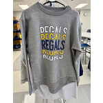 LAT Crewneck Sweatshirt--Adult Gray REGALS X3