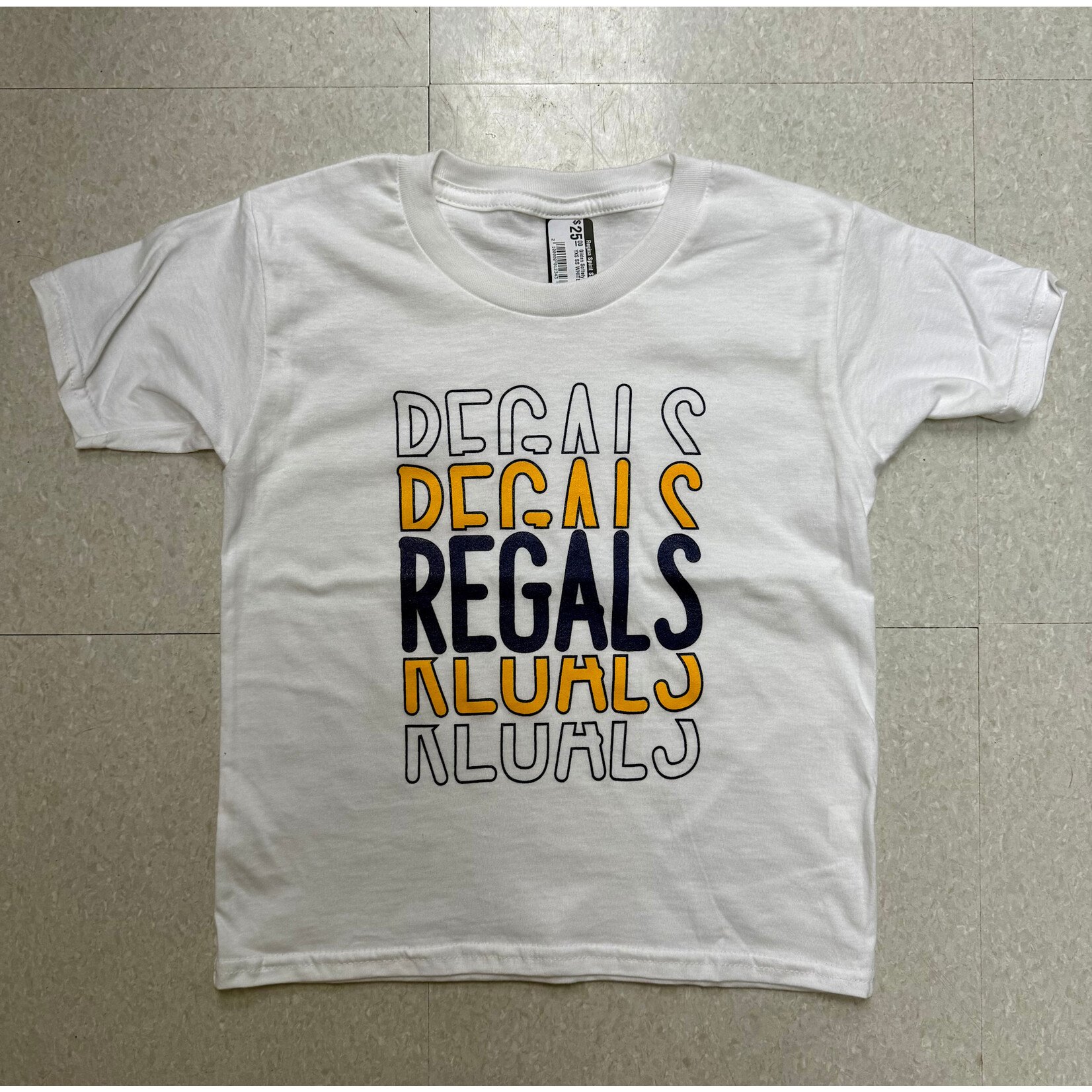 Bella Youth Triblend SS--White REGALS X3