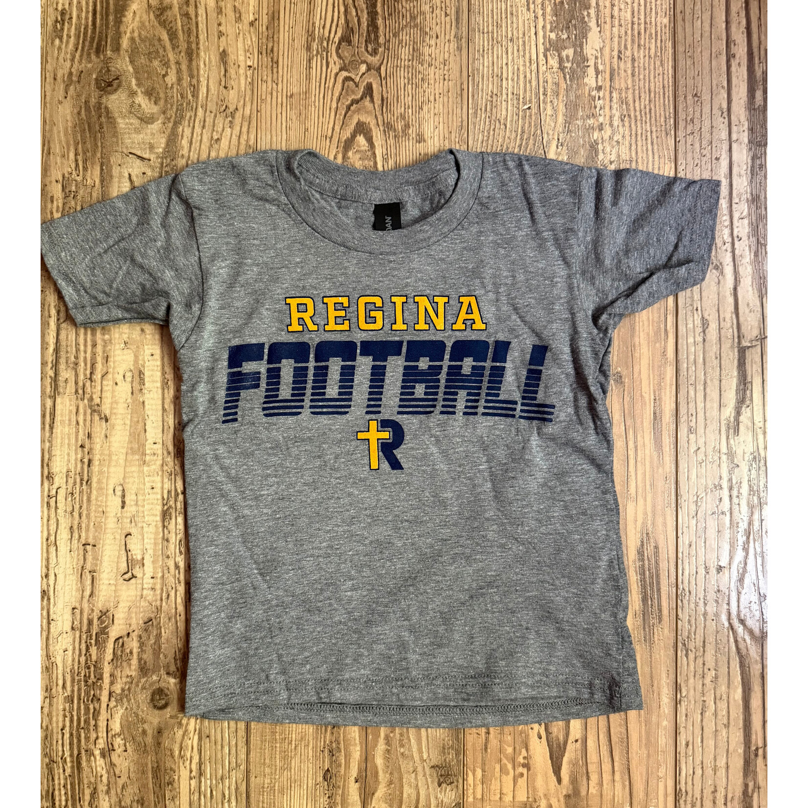 Regina Football Tee--YOUTH--Grey