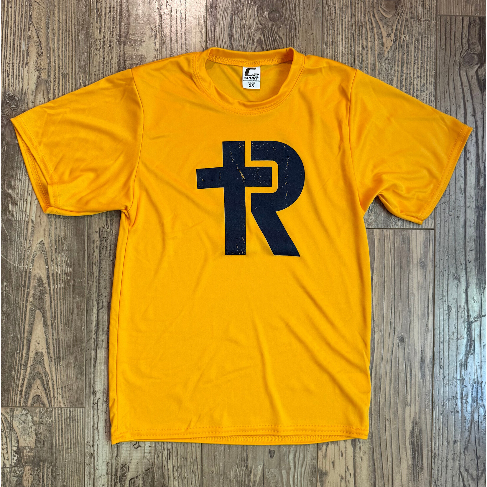 Yellow Performance YOUTH Logo Tee
