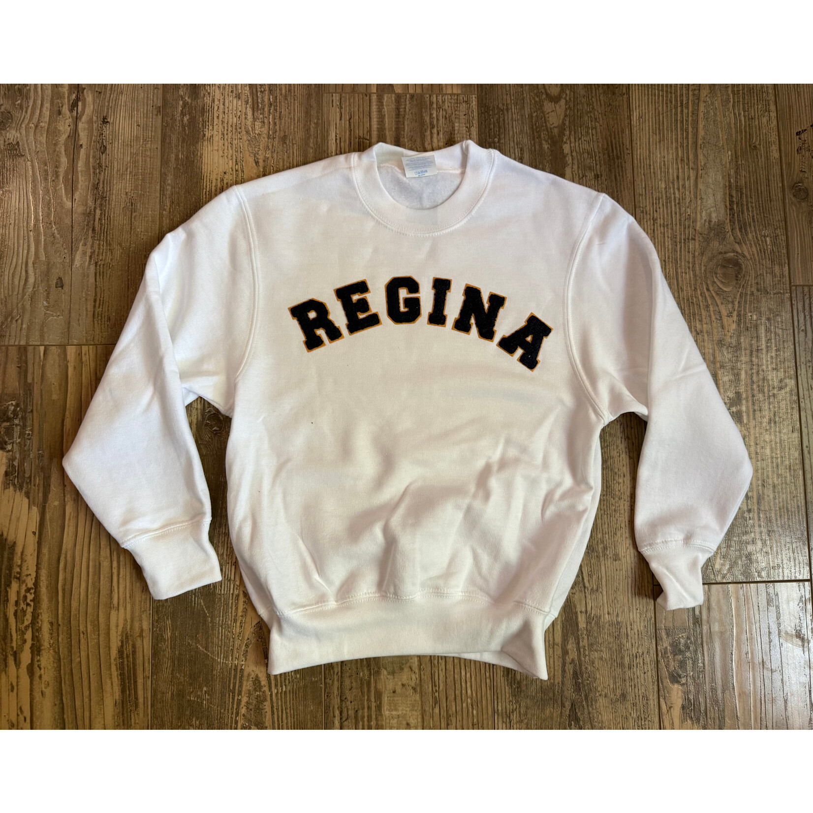White Letterman Sweatshirt--Youth