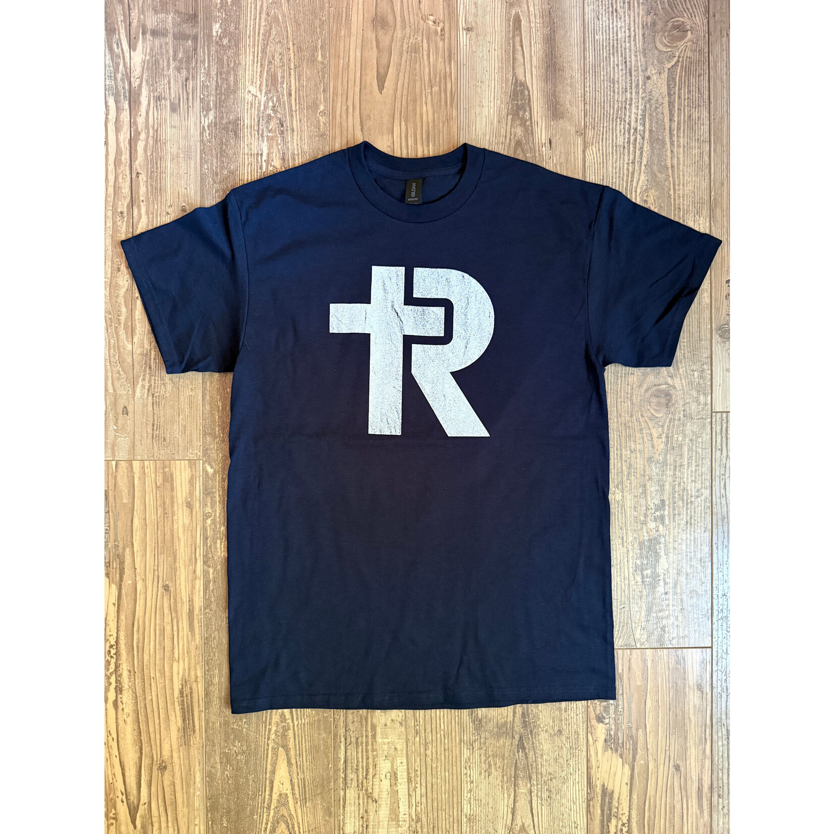 Navy Gildan Logo Tee