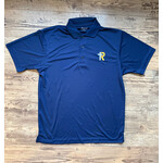 Navy Embroidered Polo