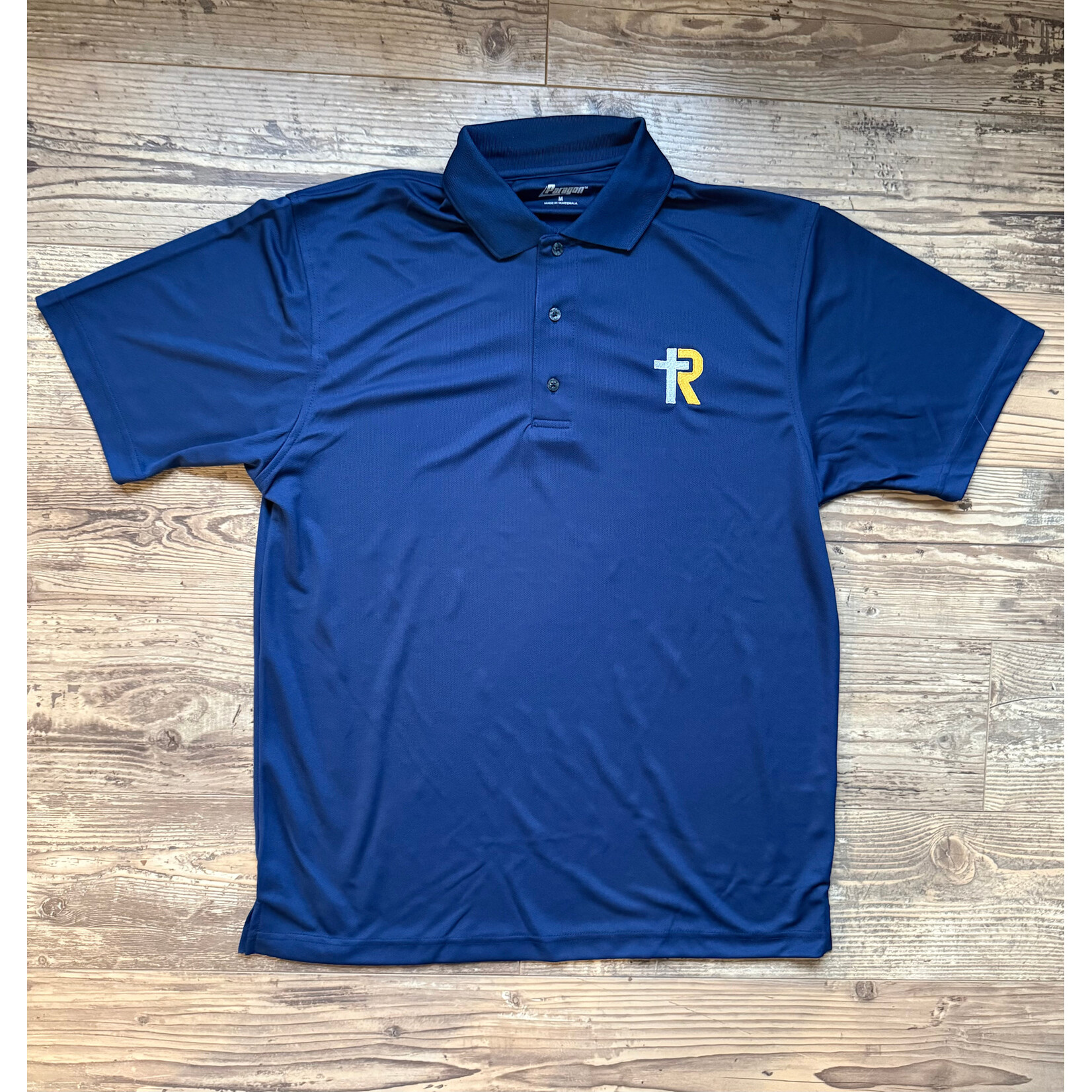 Navy Embroidered Polo