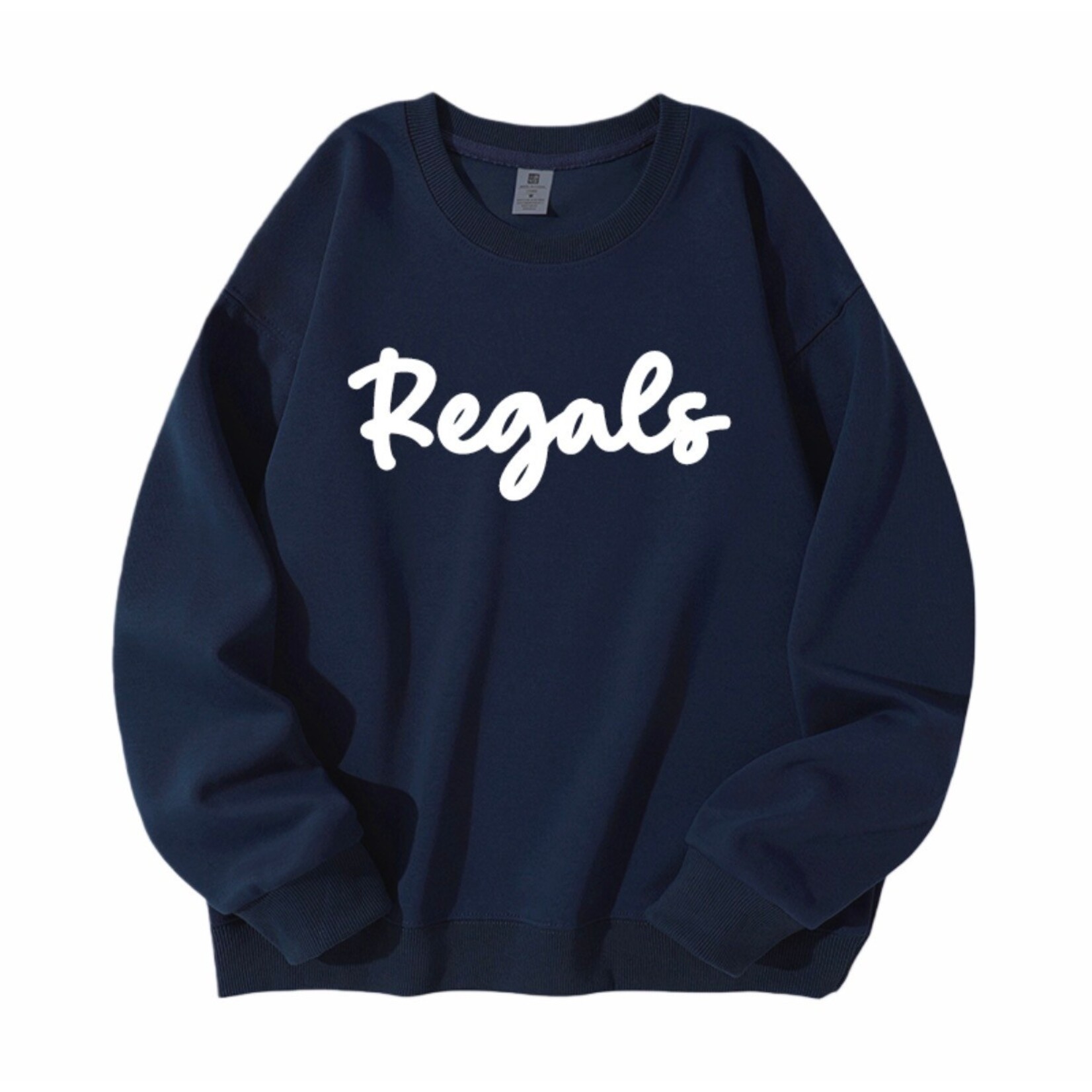 Navy Sweatshirt w/ Chenille Regals