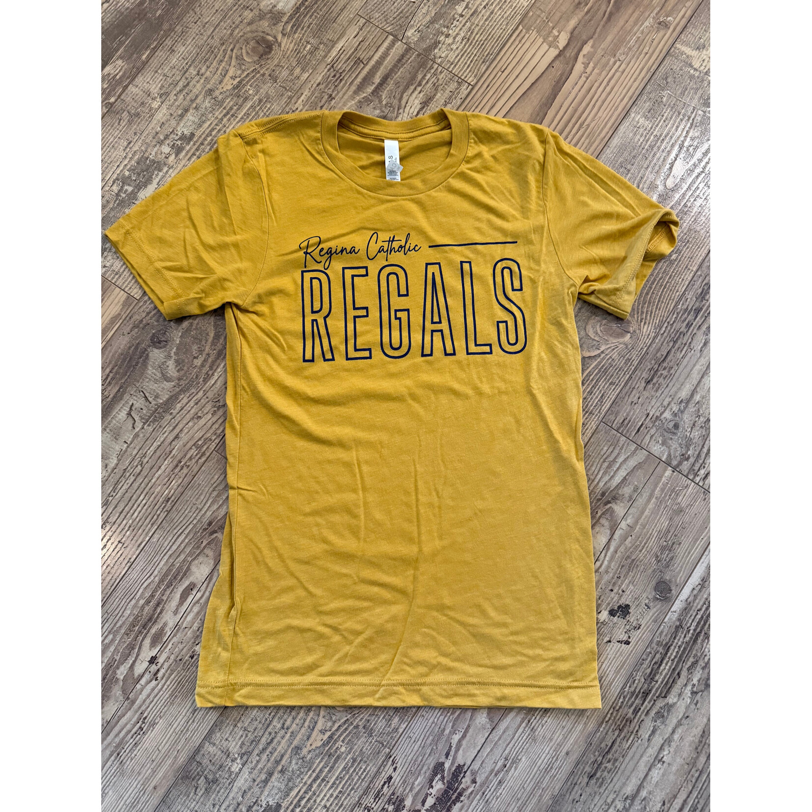 Bella Triblend Tee--Unisex- Mustard REGALS Outline