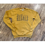 Bella Crewneck Sweatshirt--Mustard REGINA Outline
