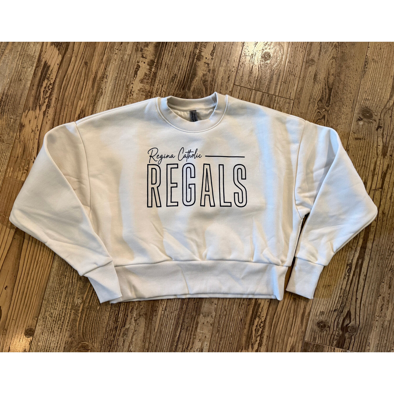 Next Level Crop Crew Sweatshirt--Bone
