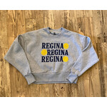 Next Level Crop Crew Sweatshirt--Gray Regals X3