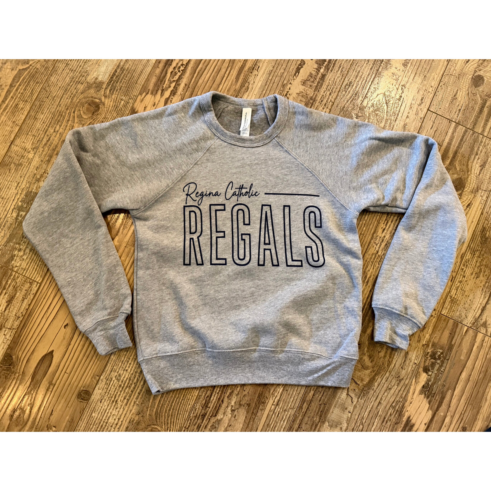 Youth Bella Crewneck Sweatshirt--Gray