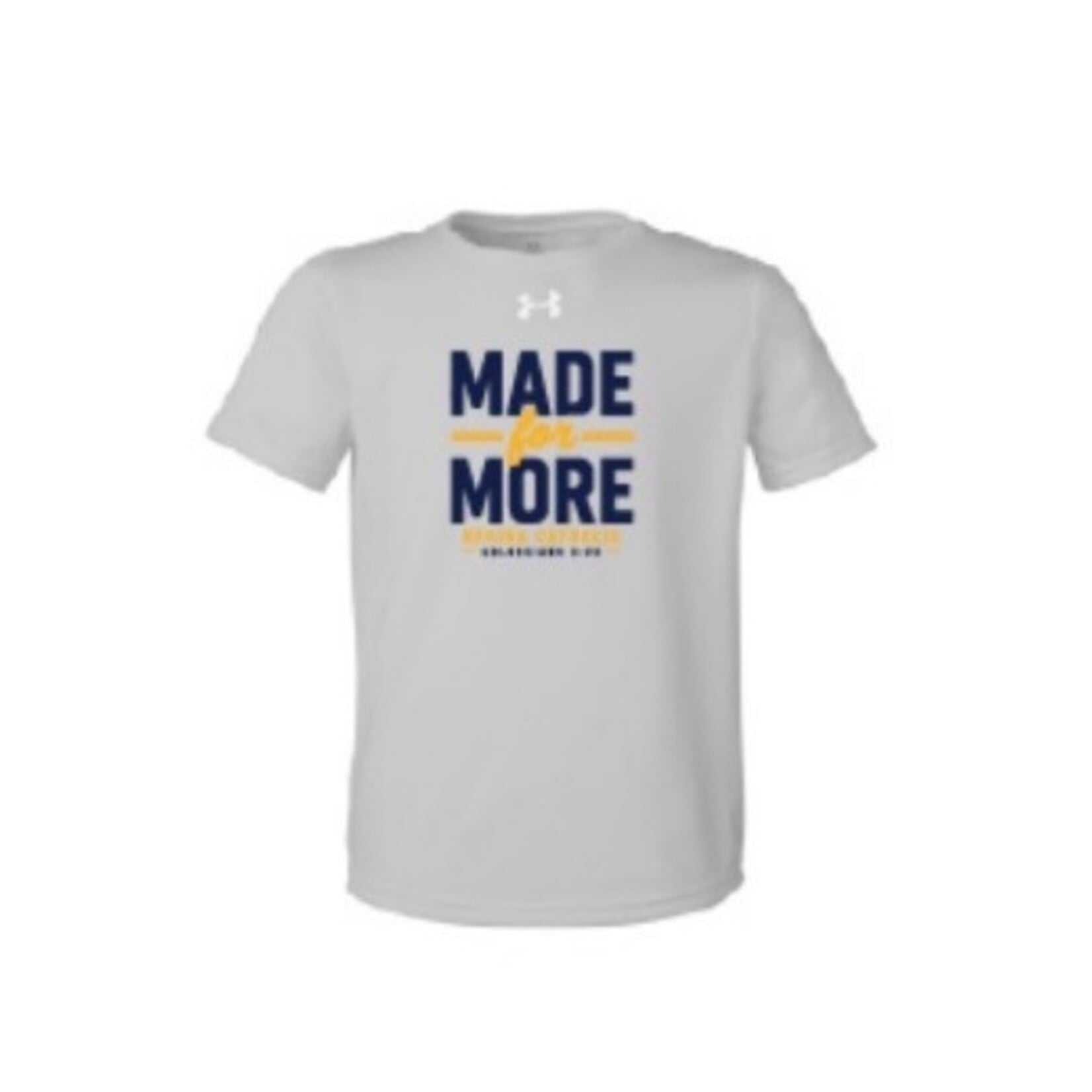 Youth UA Team Tech SS--Mod Gray--Made for More