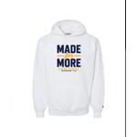 Athletic Hooded Sweatshirt--White
