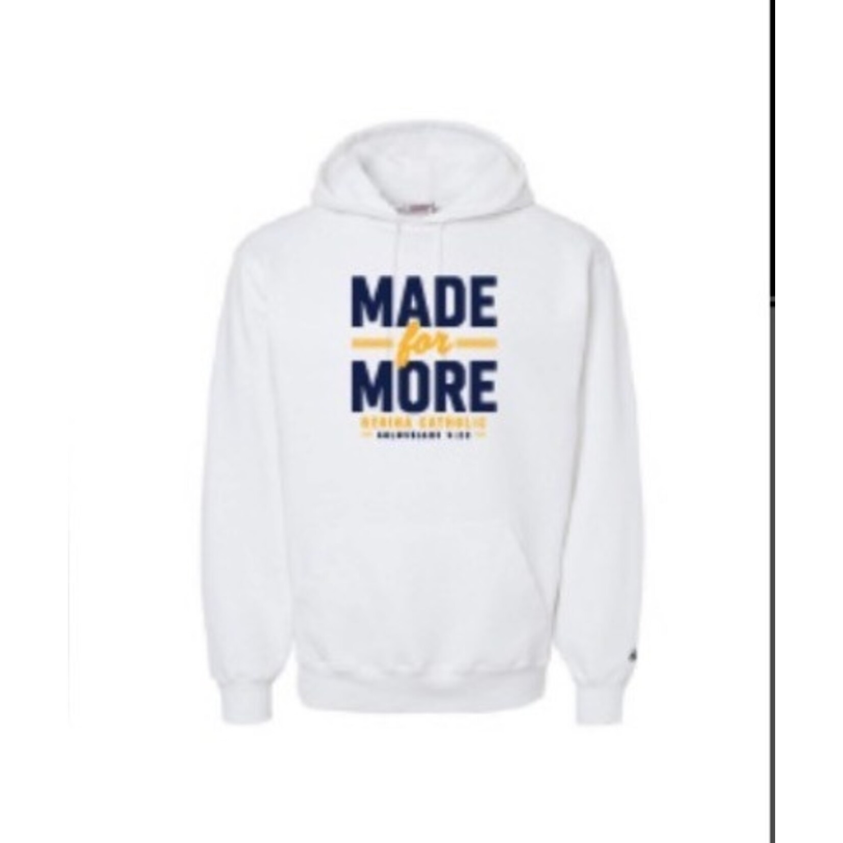 Athletic Hooded Sweatshirt--White