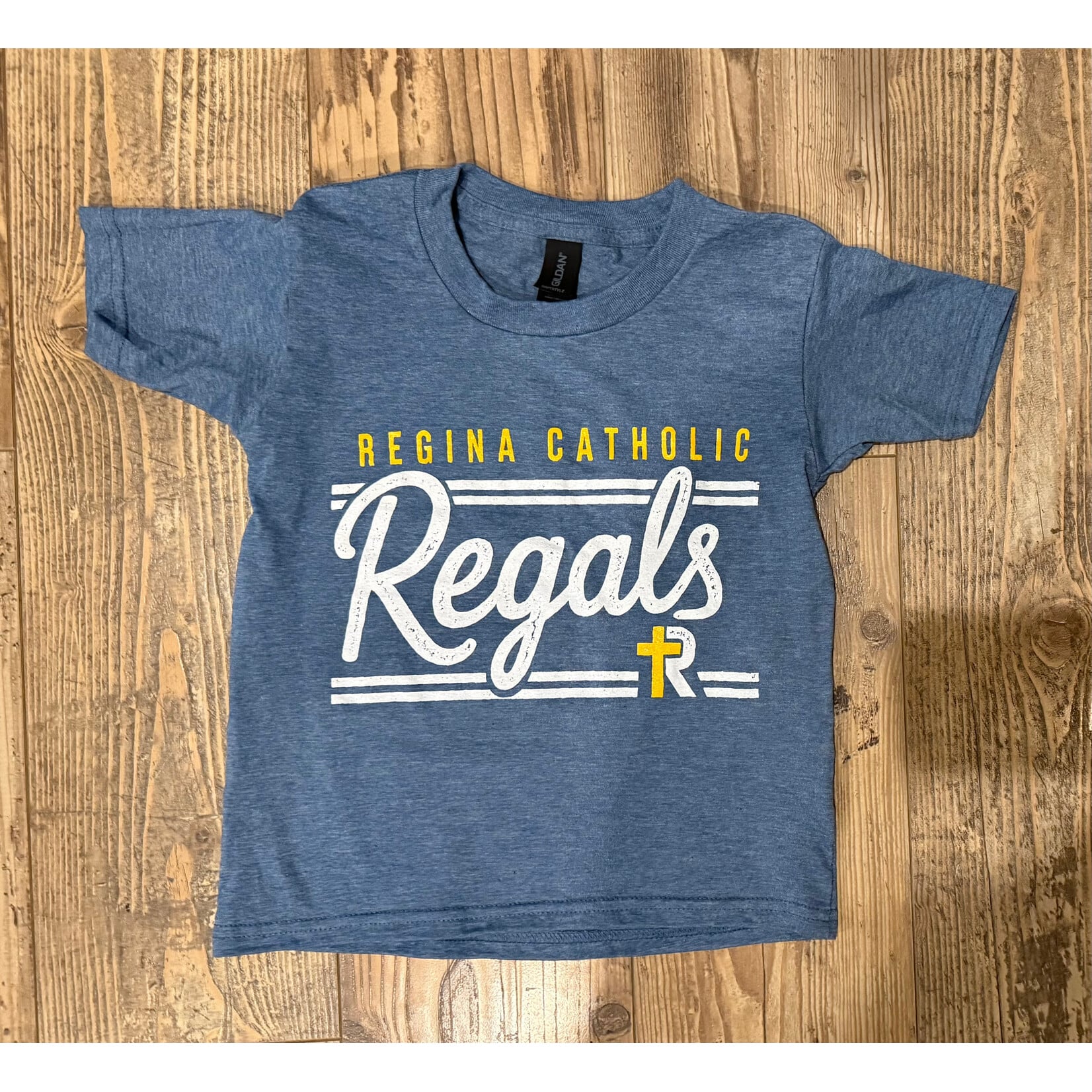 Youth Softstyle Tee--Light Navy--Regals Script