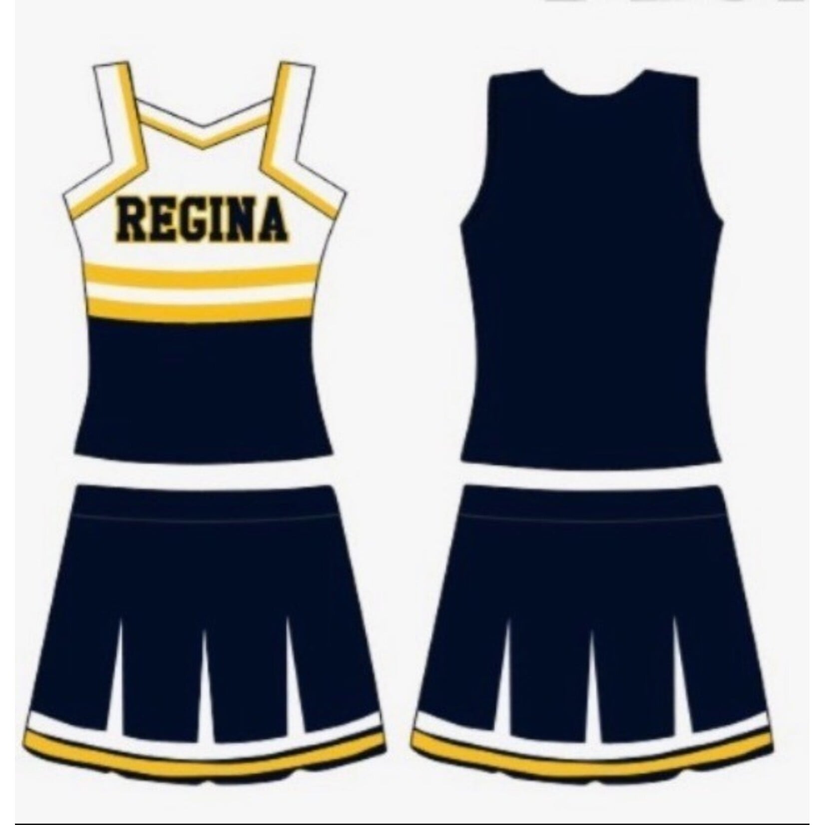 Regina Cheer Outfits--PRE-SALE
