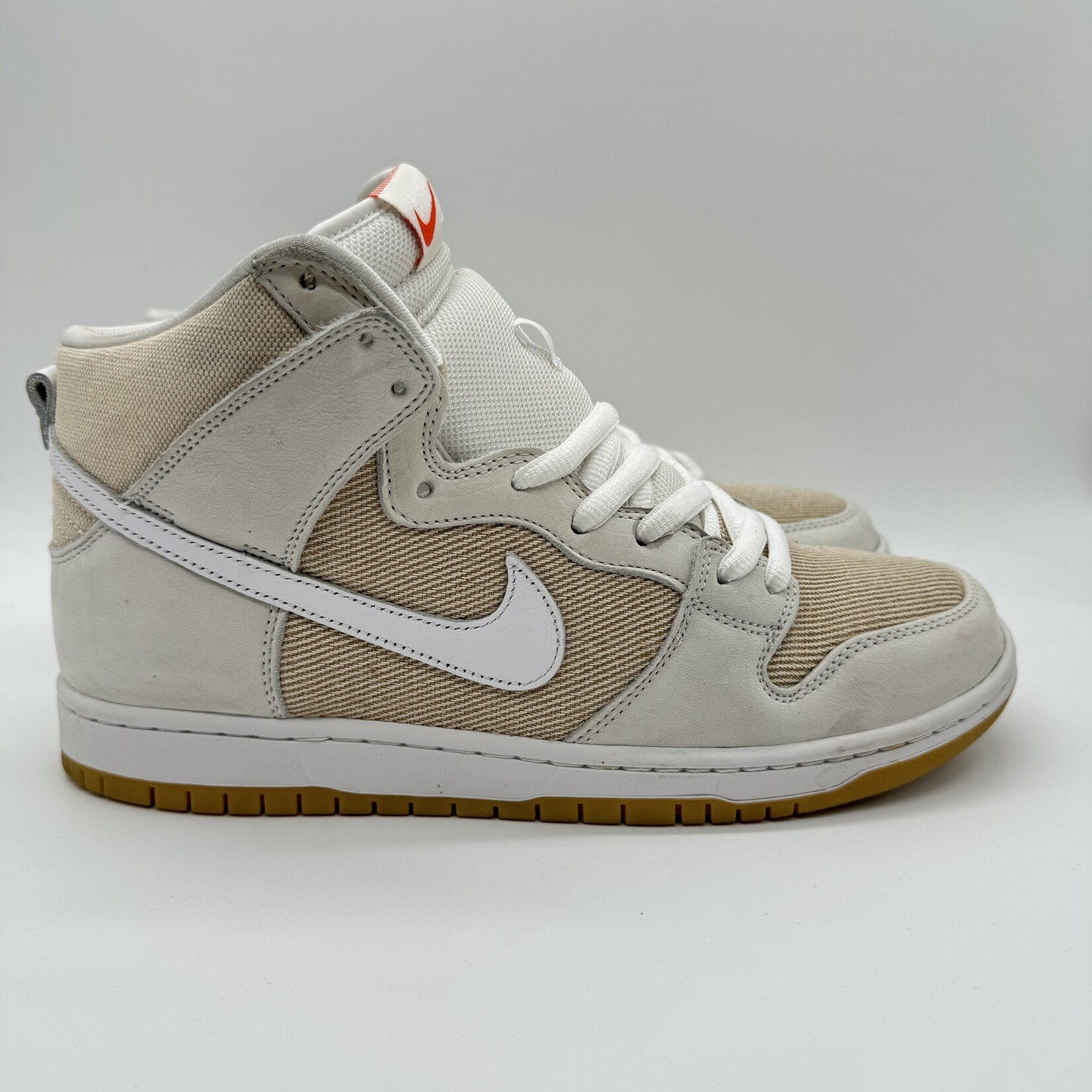 Nike SB Dunk High Pro ISO Orange Label Unbleached Natural