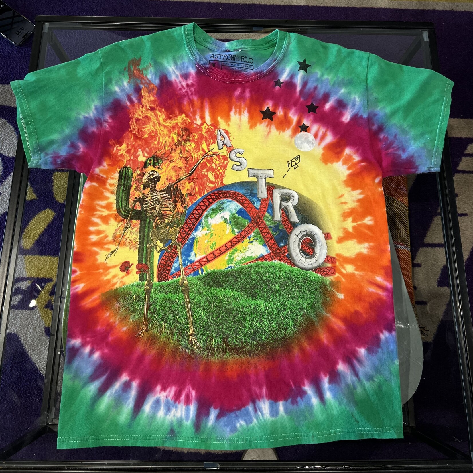 Travis Scott Astroworld Smiley Tie Dye
