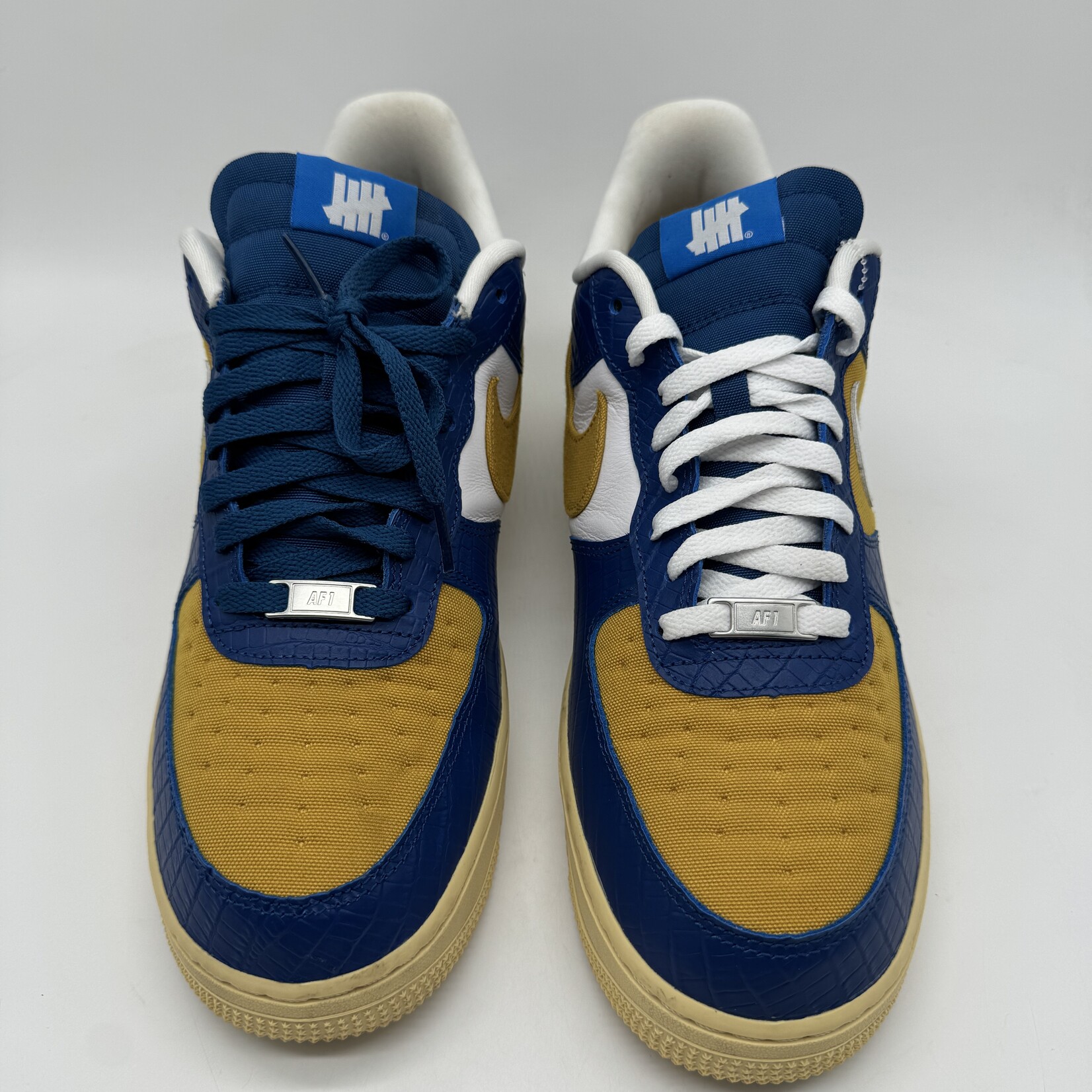 Blue and yellow af1 sale