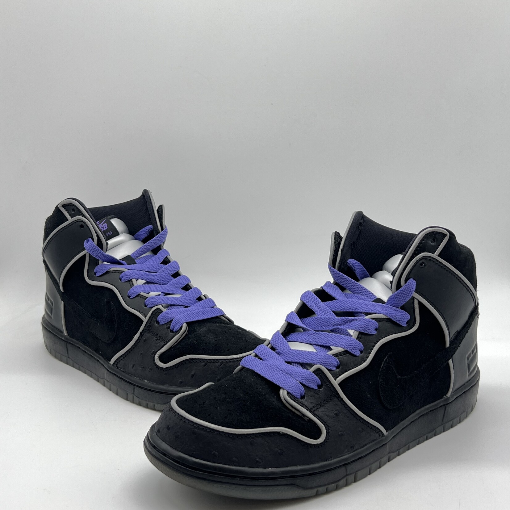 Nike SB Dunk High Black Purple Box