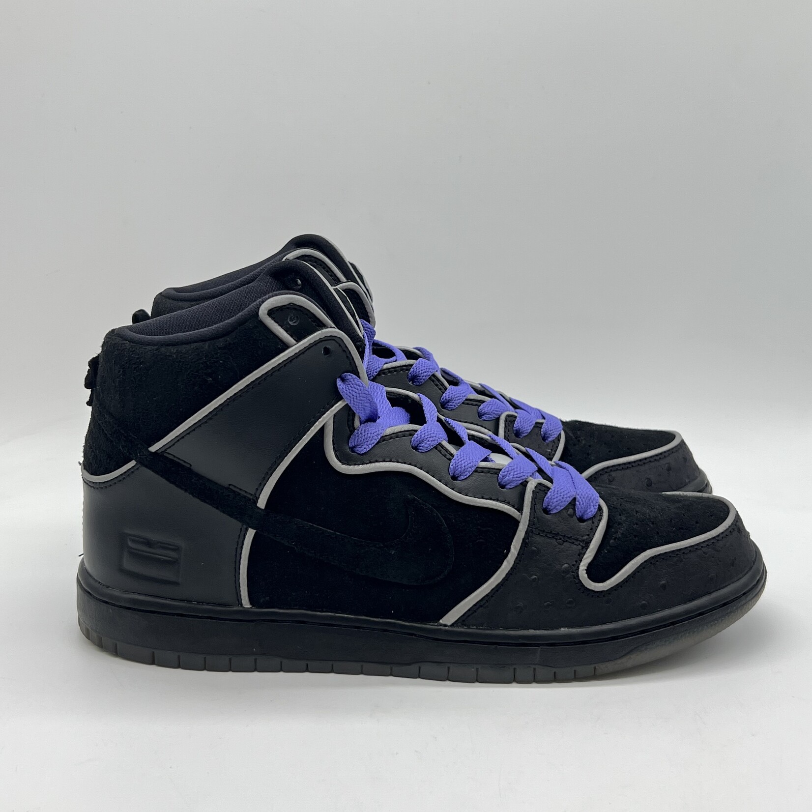 Nike SB Dunk High Black Purple Box