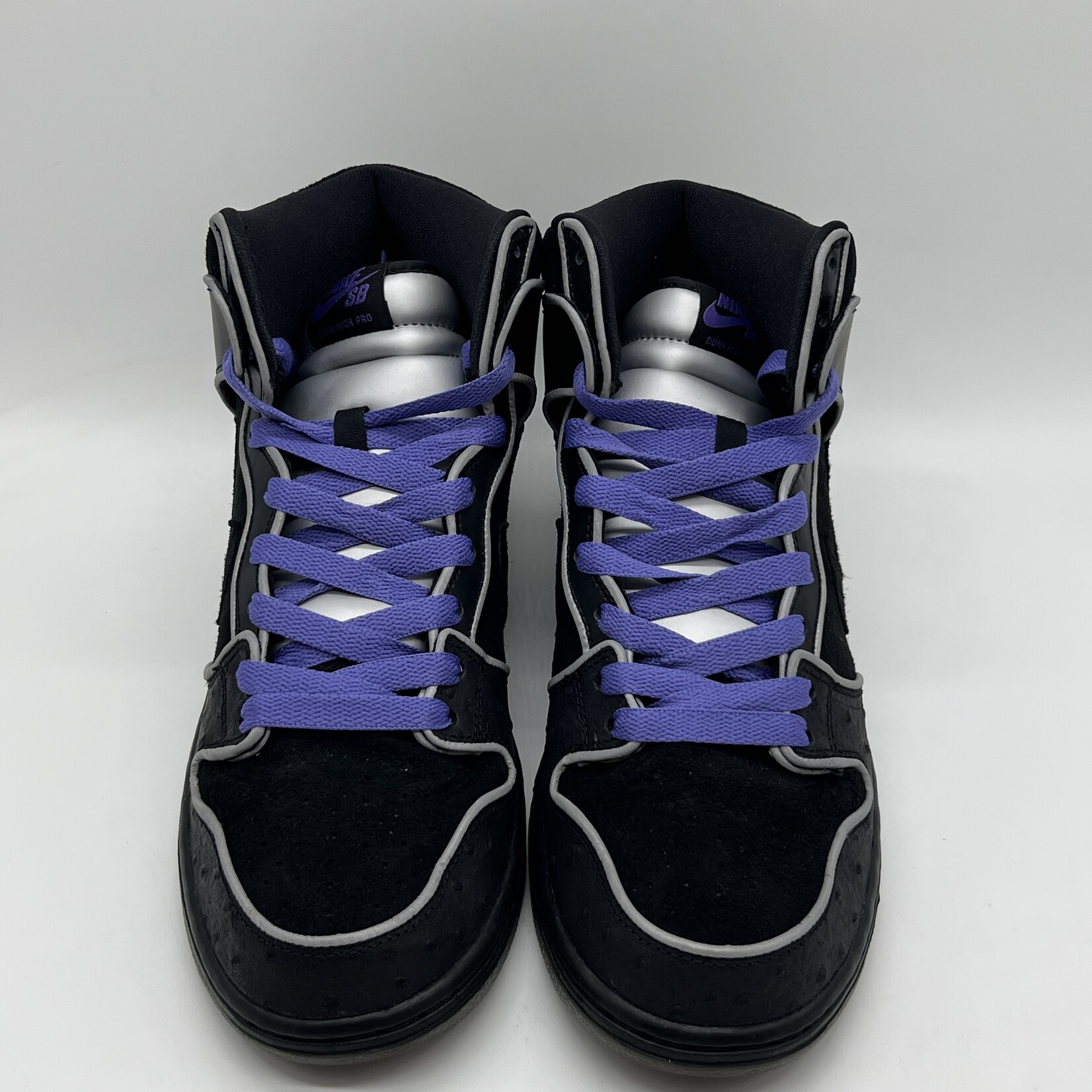 Nike SB Dunk High Black Purple Box