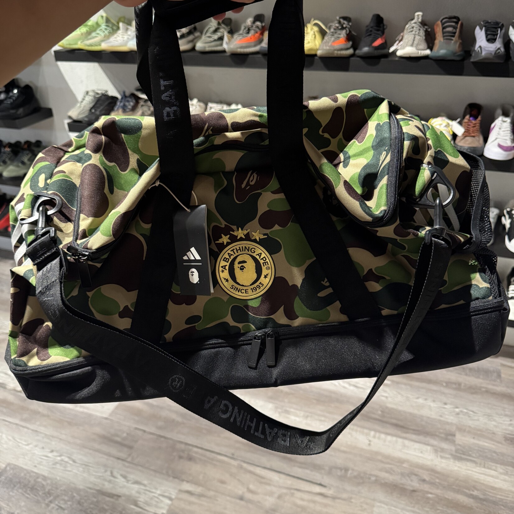 adidas X BAPE Duffle Bag Camouflage