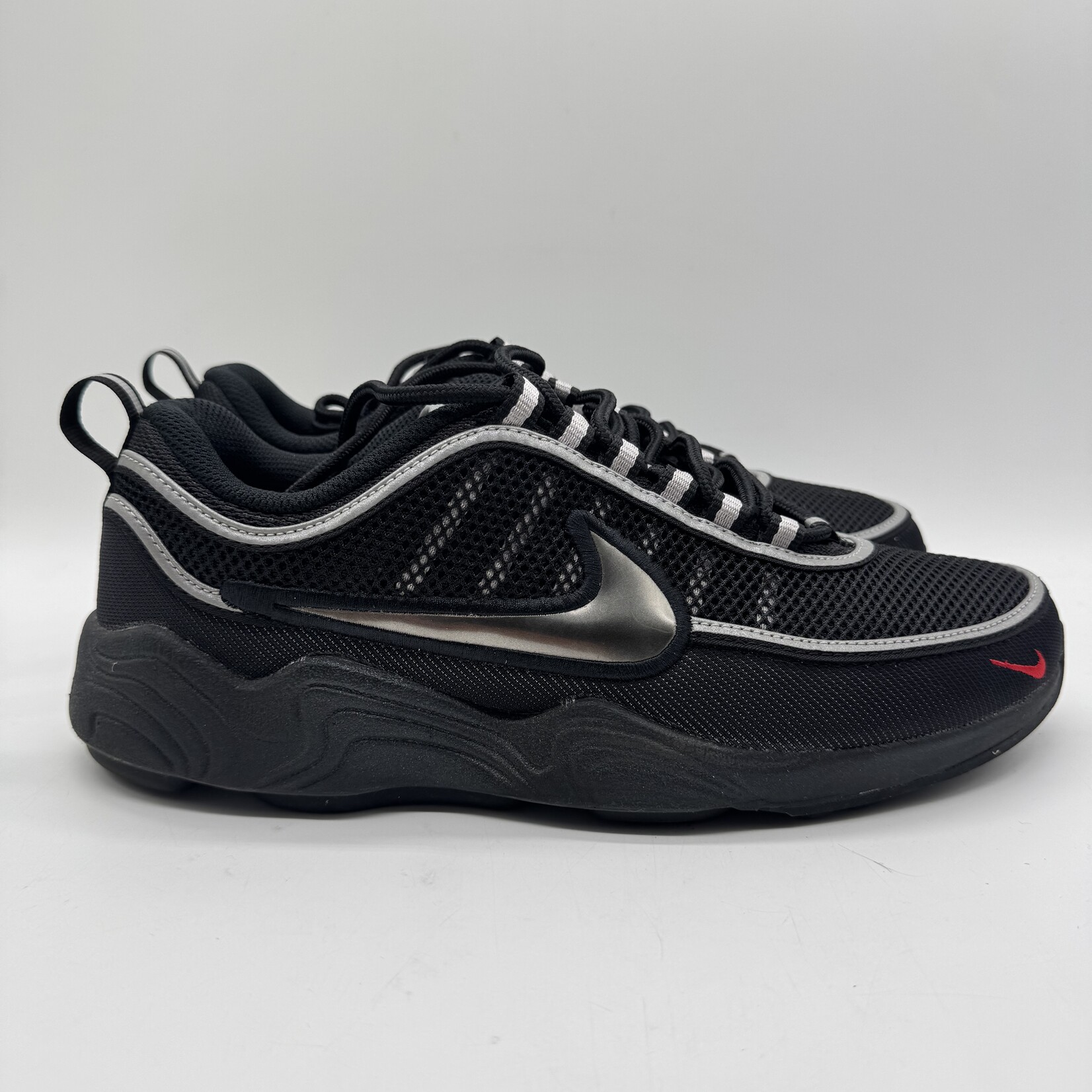 Nike Air Zoom Spiridon Black Metallic Silver