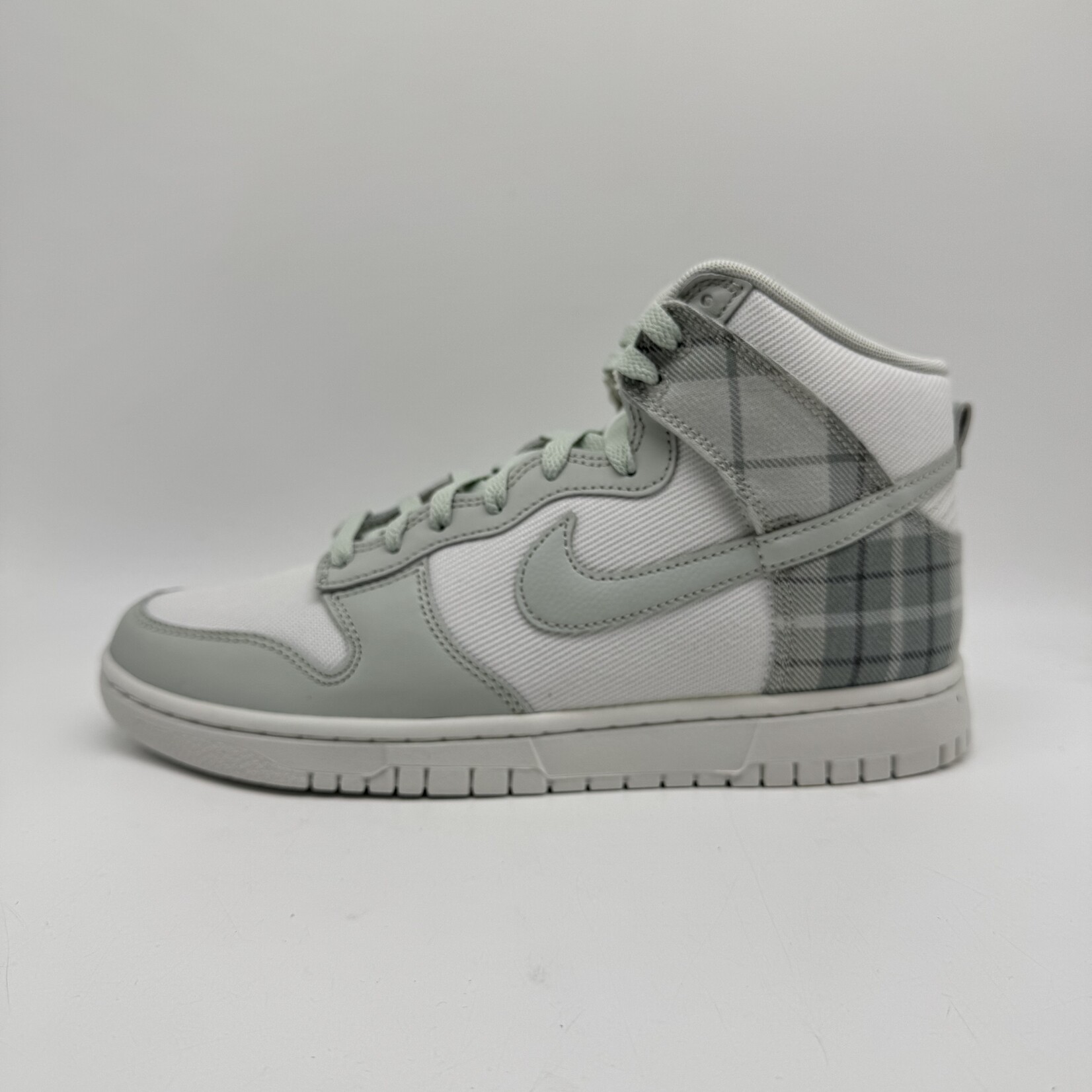 Nike Dunk High SE Tartan Plaid White Light Green