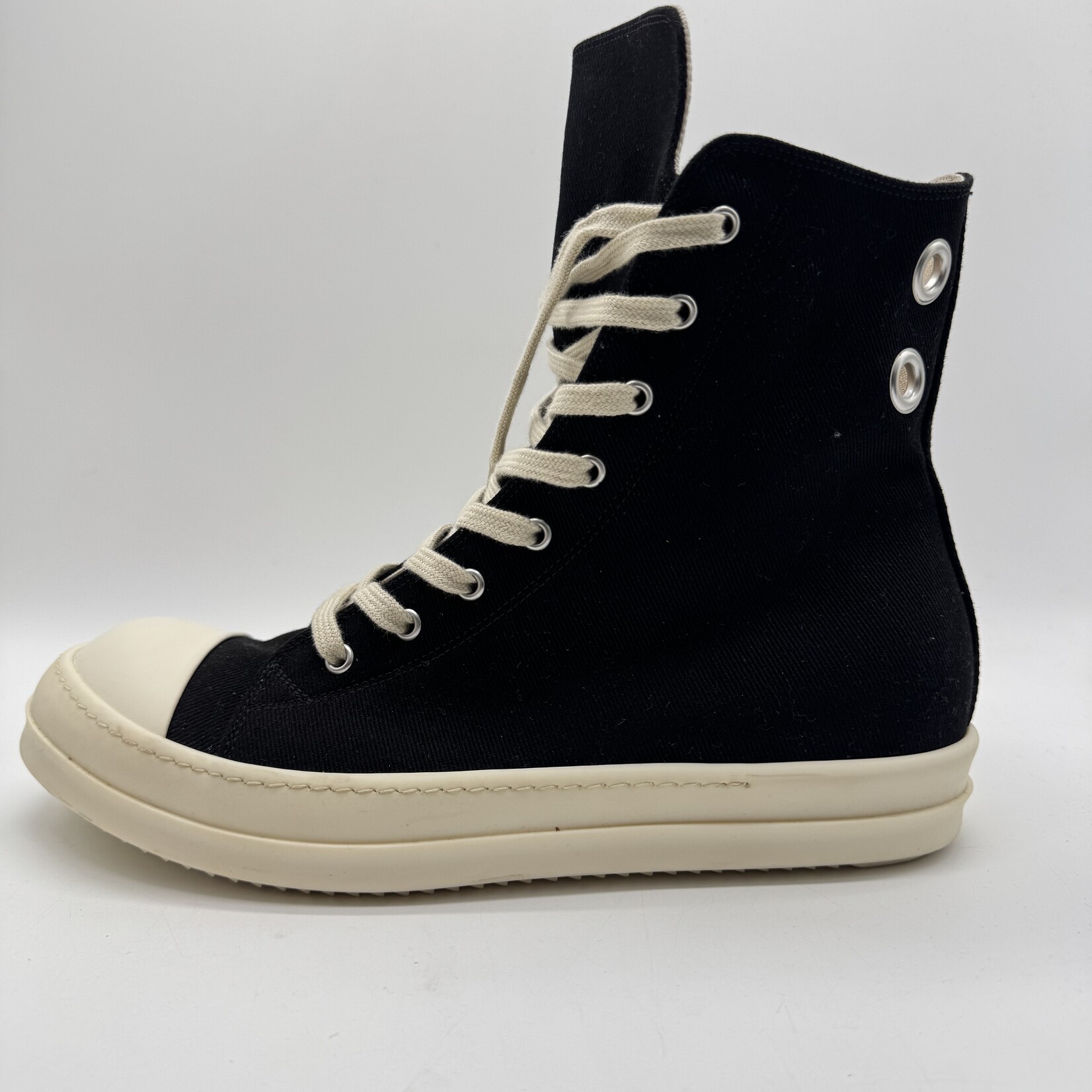 Rick Owens DRKSHDW High Top Black Milk