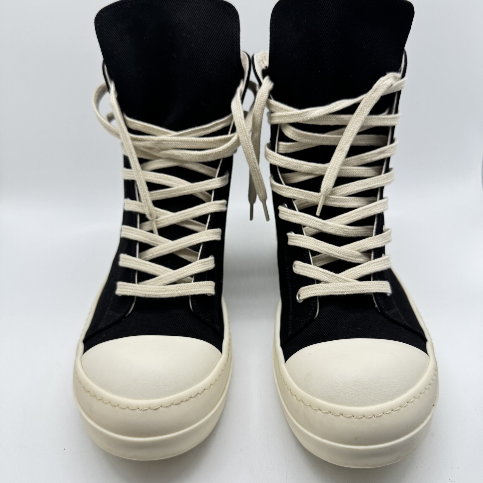 Rick Owens DRKSHDW High Top Black Milk