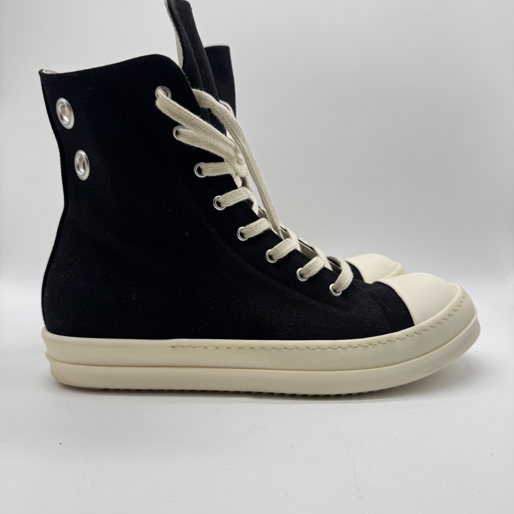 Rick Owens DRKSHDW High Top Black Milk