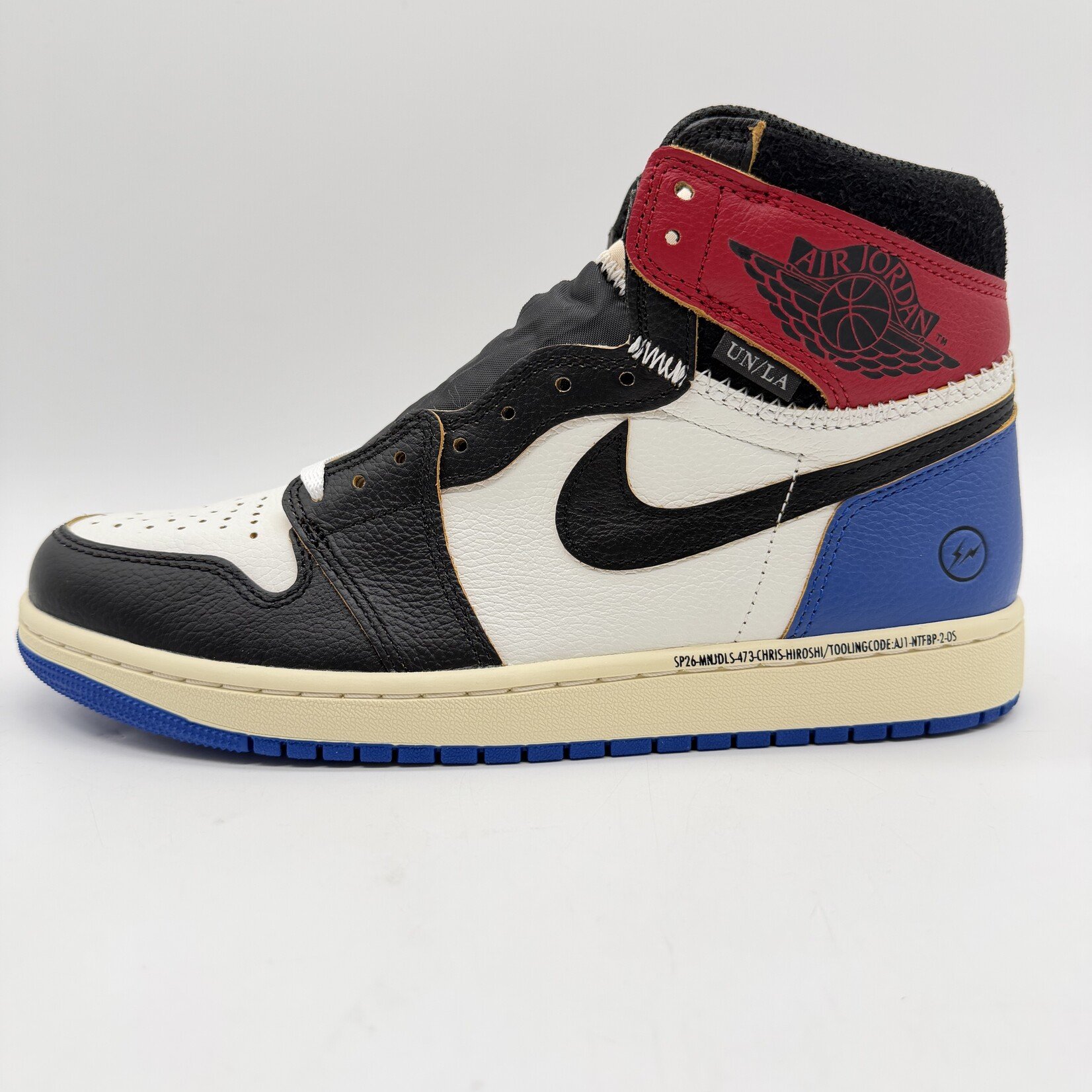 Jordan 1 Retro High OG SP Fragment x Union LA Varsity Red Sport Royal