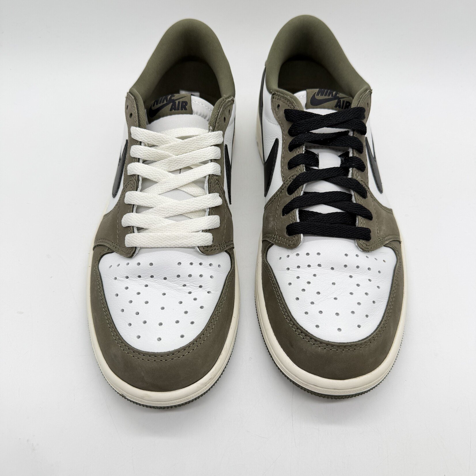 Jordan 1 Retro Low Medium Olive Summit White Sail Black