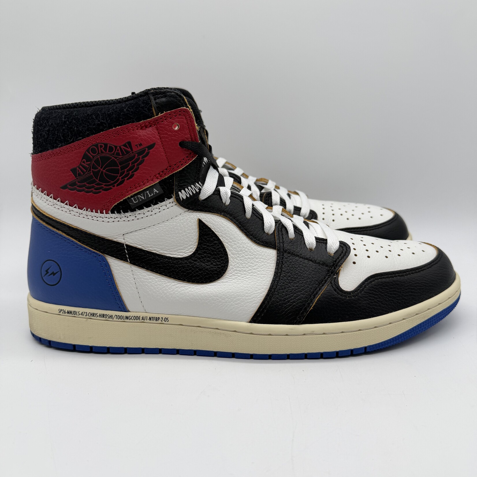 Jordan 1 Retro High OG SP Fragment x Union LA Varsity Red Sport Royal