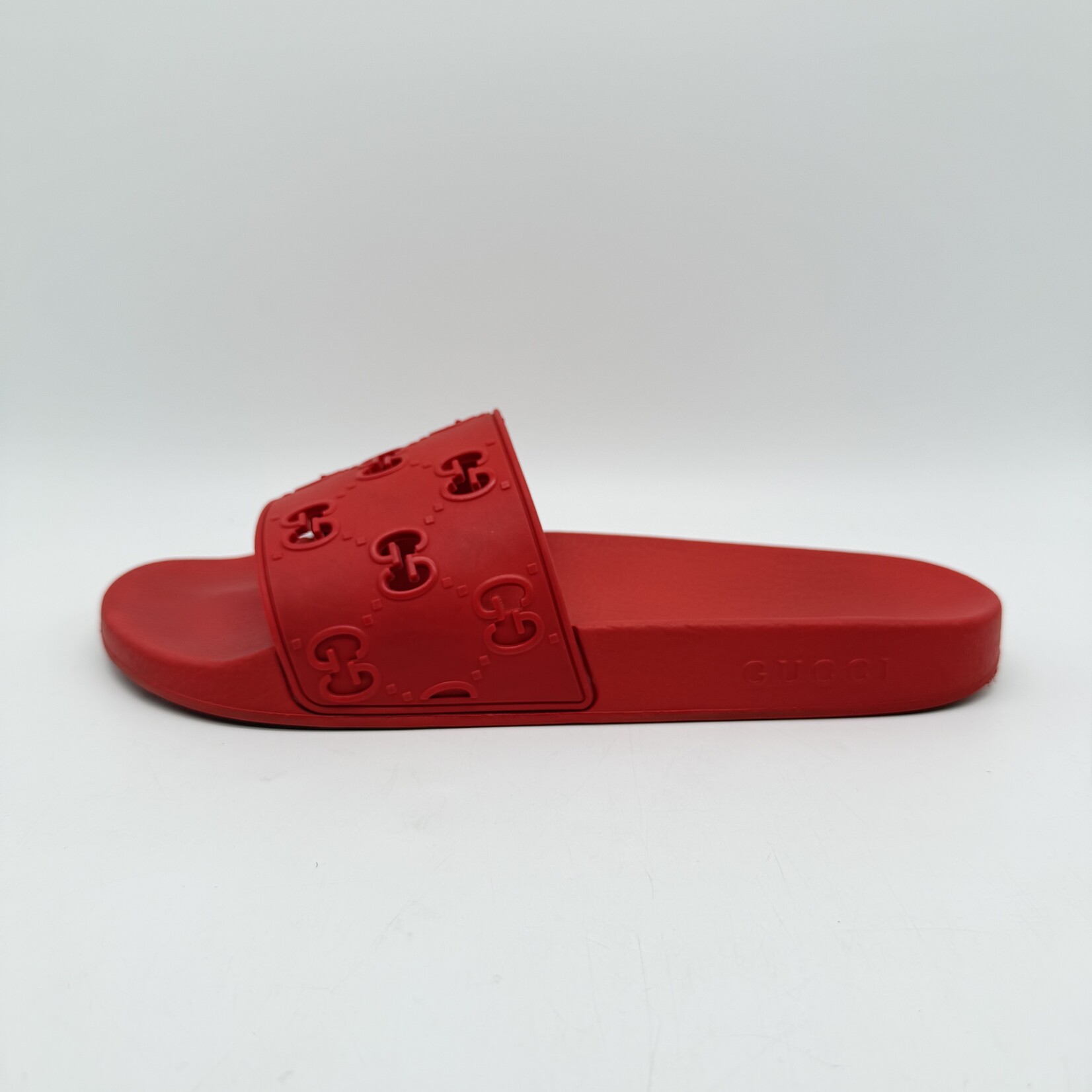 Gucci Red GG Rubber Slide