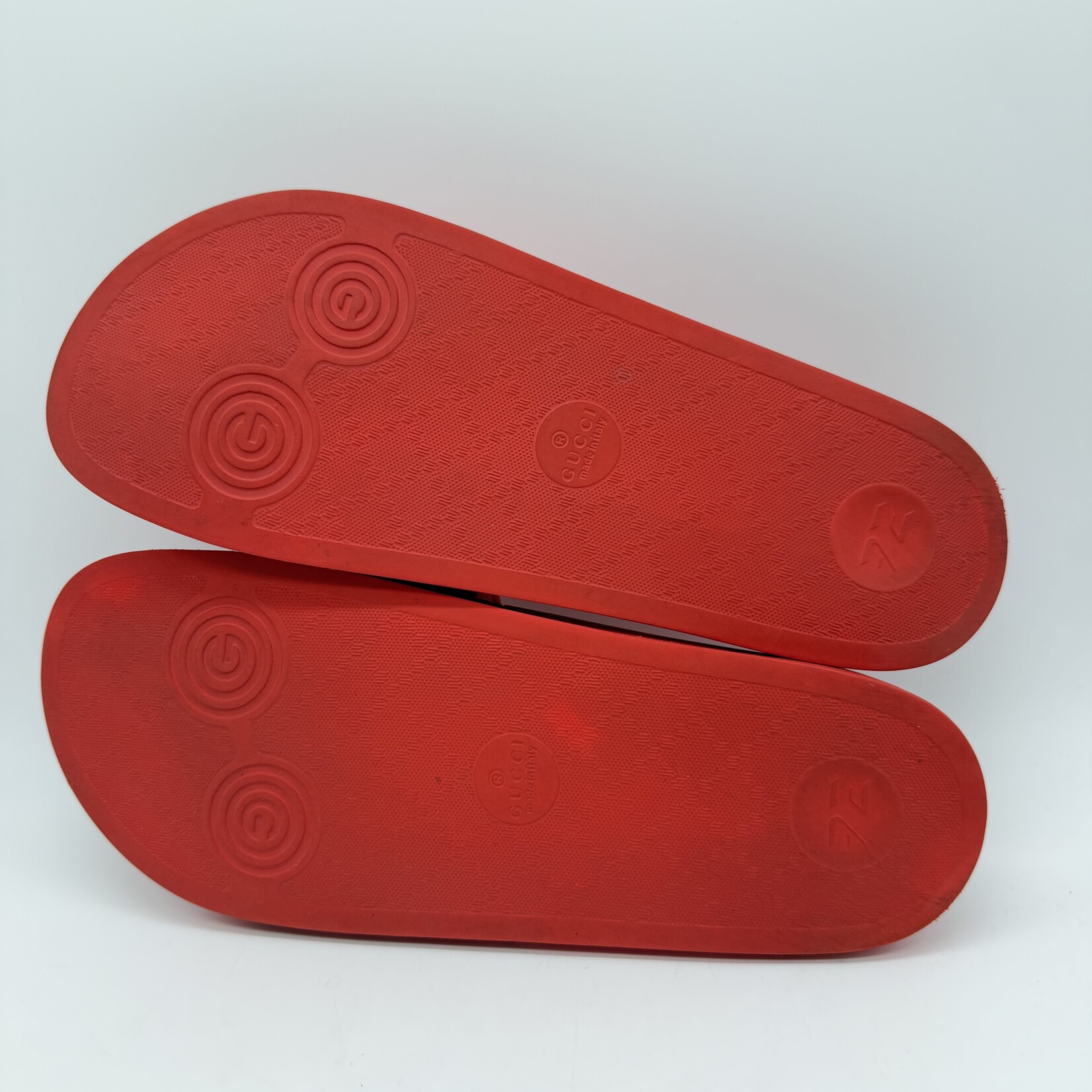 Gucci Red GG Rubber Slide