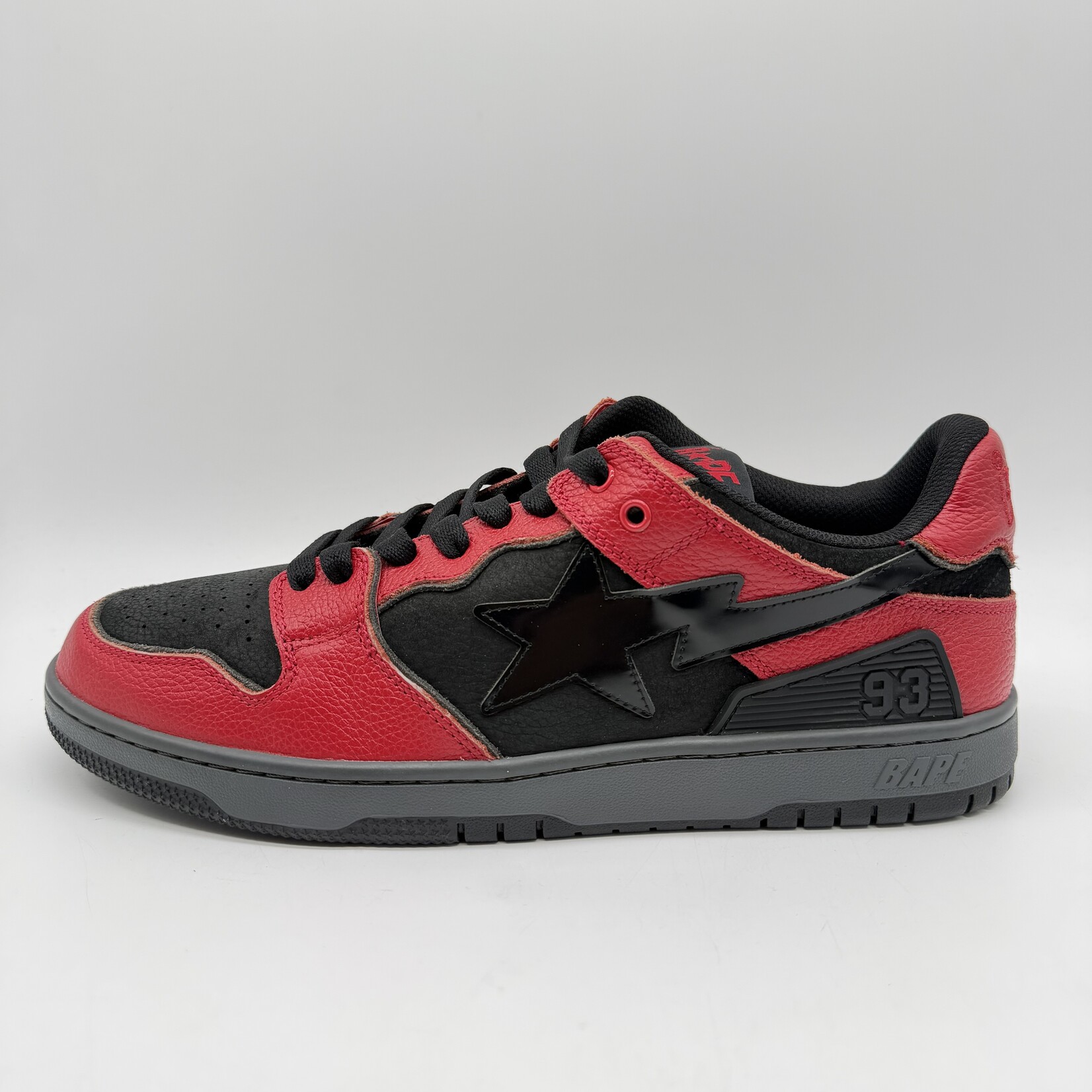 A Bathing Ape Bape SK8 Sta Red Black