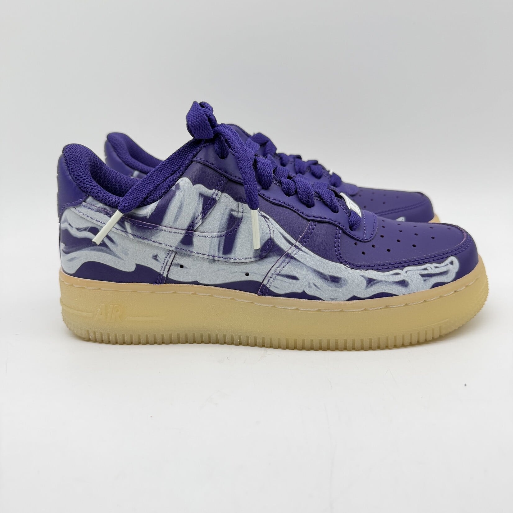 Nike Air Force 1 Low '07 QS Purple Skeleton Halloween (2021)