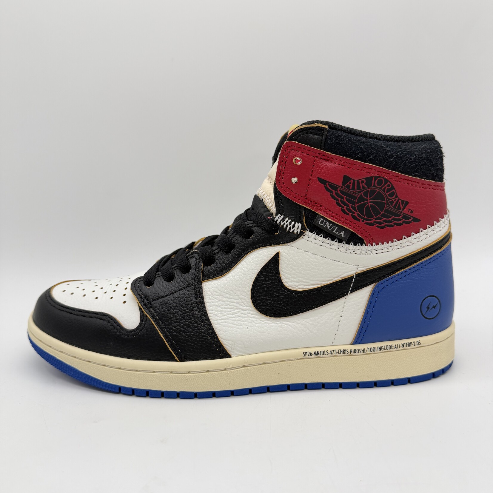 Jordan 1 Retro High OG SP Fragment x Union LA Varsity Red Sport Royal