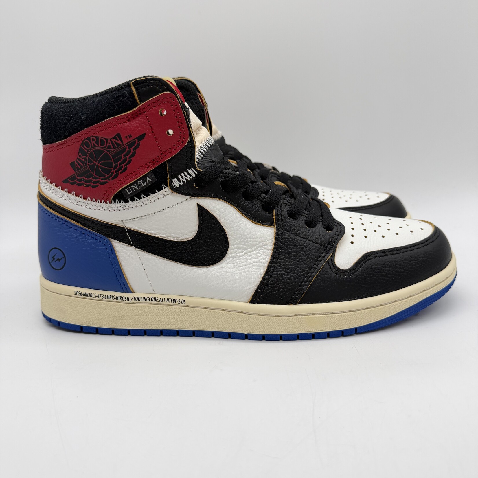 Jordan 1 Retro High OG SP Fragment x Union LA Varsity Red Sport Royal