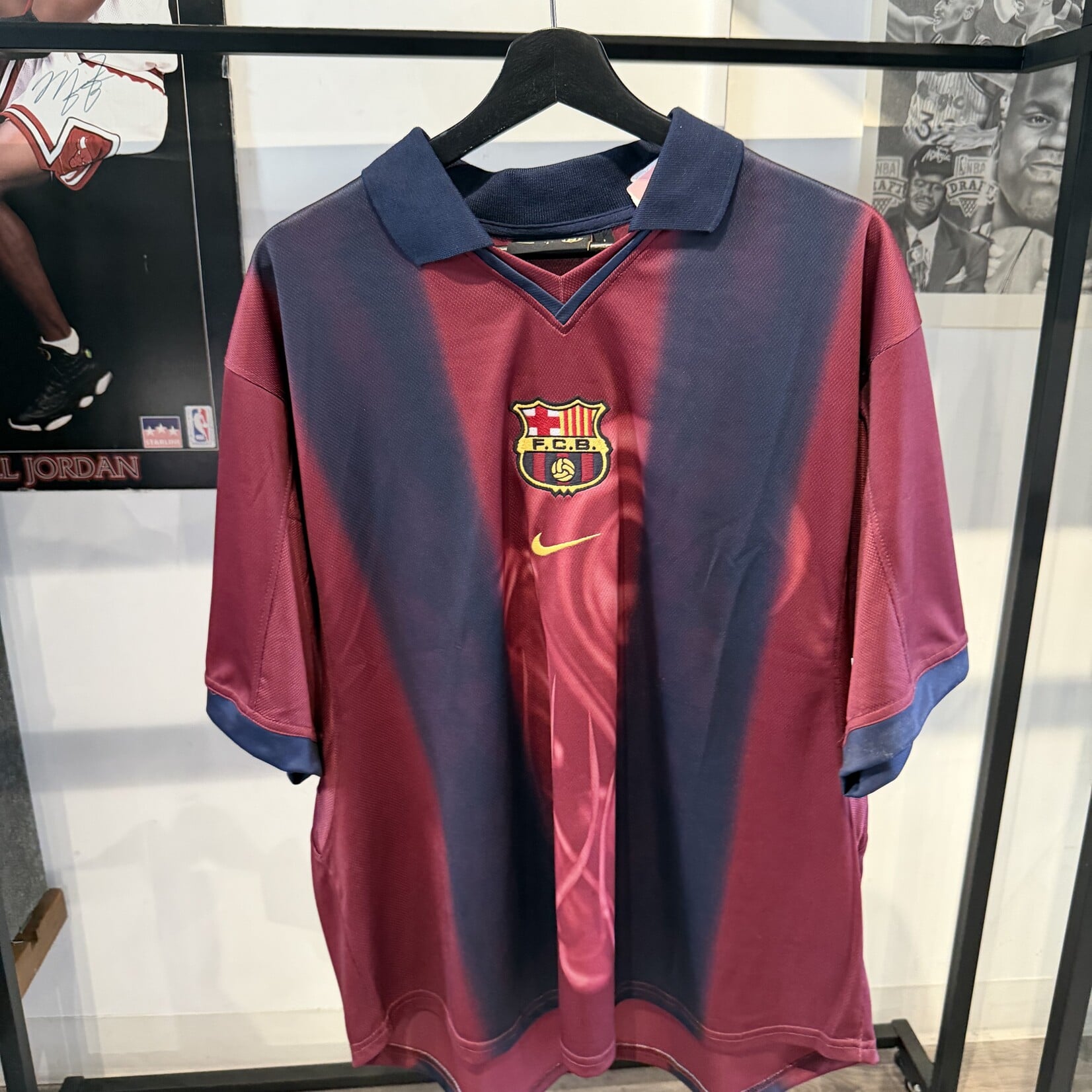 Travis Scott x Nike x FC Barcelona Retro 2000/01 Home Skeleton Jersey Multicolor