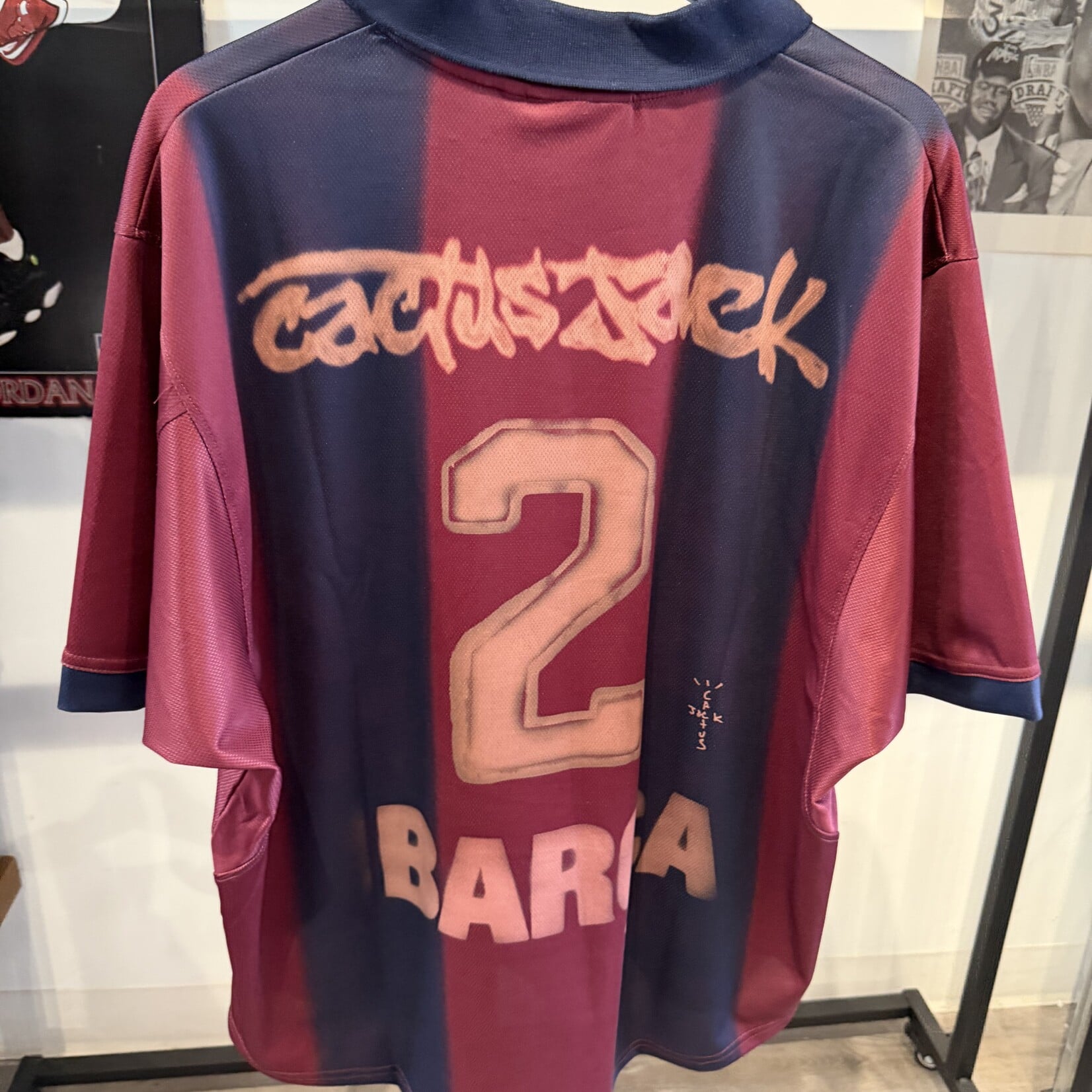Travis Scott x Nike x FC Barcelona Retro 2000/01 Home Skeleton Jersey Multicolor