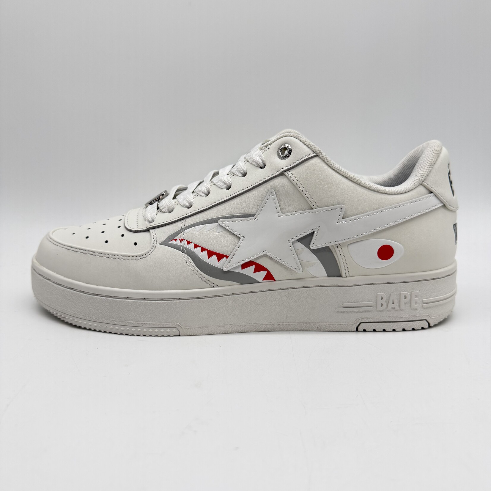 A Bathing Ape Bape Sta Low #2 Shark White