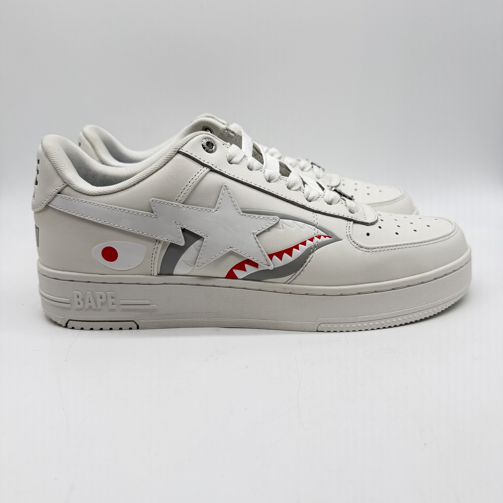 A Bathing Ape Bape Sta Low #2 Shark White