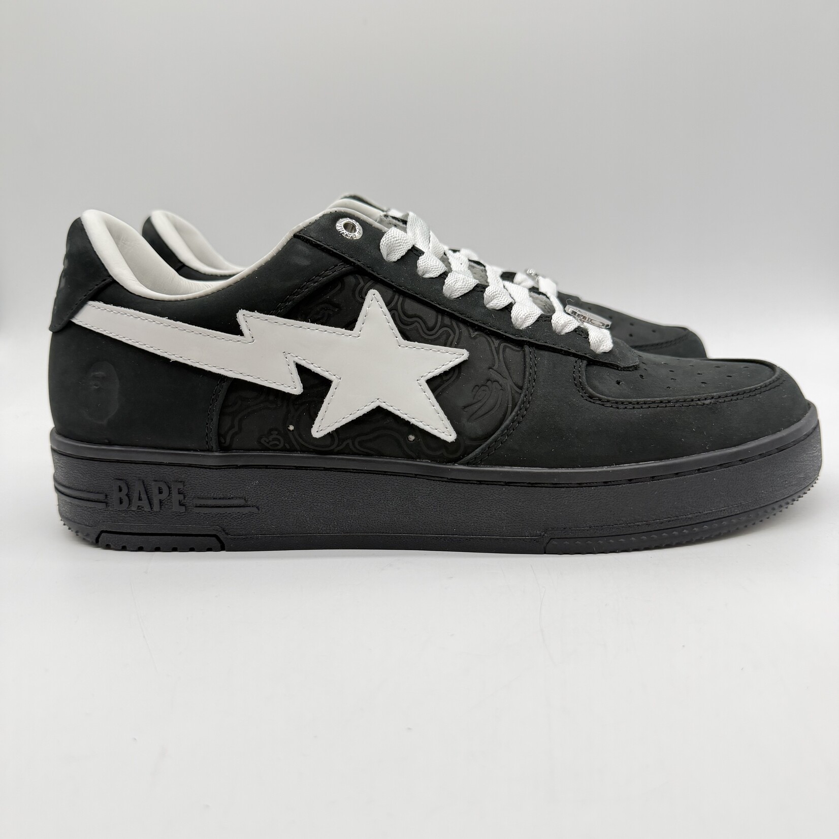 A Bathing Ape Bape Sta #4 Black White