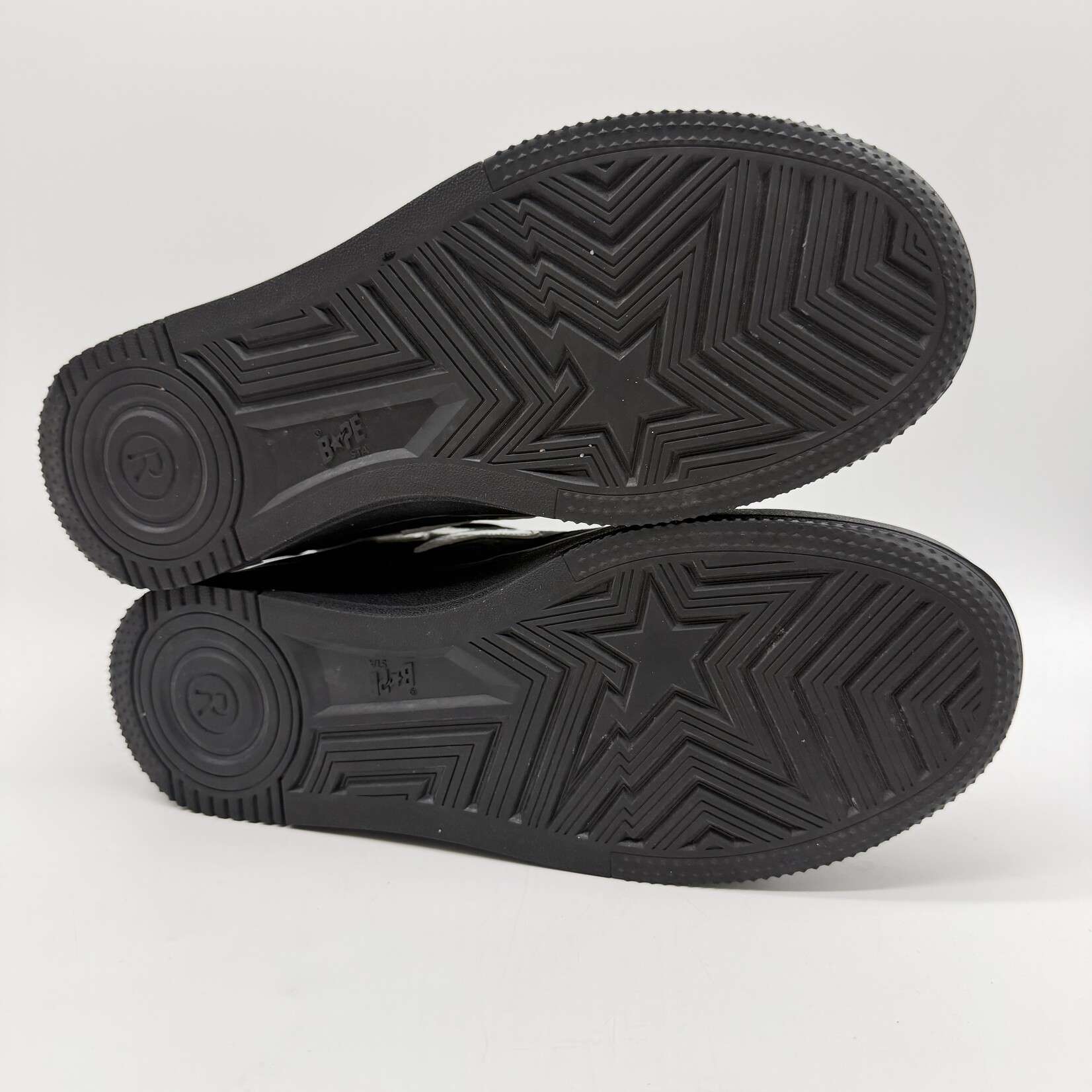 A Bathing Ape Bape Sta #4 Black White