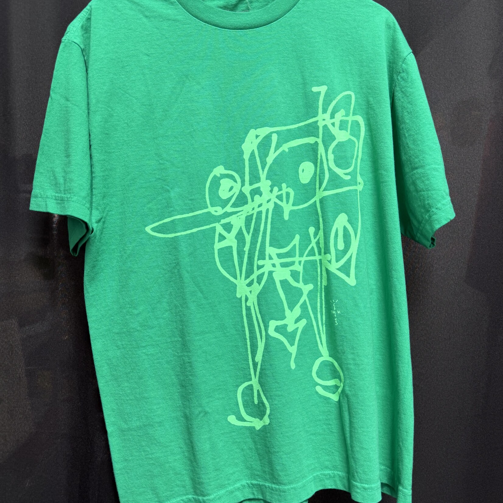 Travis Scott Cactus Jack x Spongebob Doodlebob Tee Green
