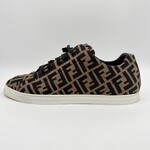 Fendi Tech Fabric Low Top Brown